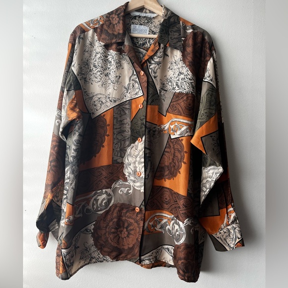 Silk Button Down Blouse - Dalmys - Picture 3 of 9